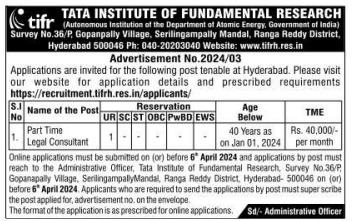 TATA INSTITUTE OF FUNDAMENTAL RESEARCH