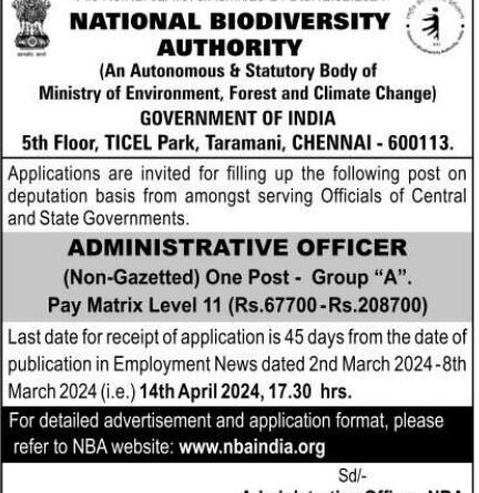 National Biodiversity Authority Chennai