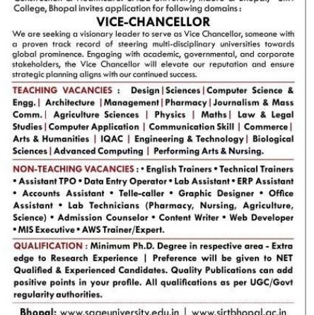 SAGE University Indore & Bhopal