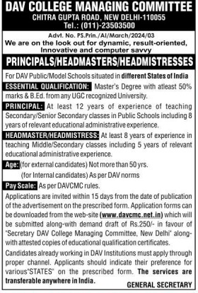 Dav College Managing Committee New Delhi