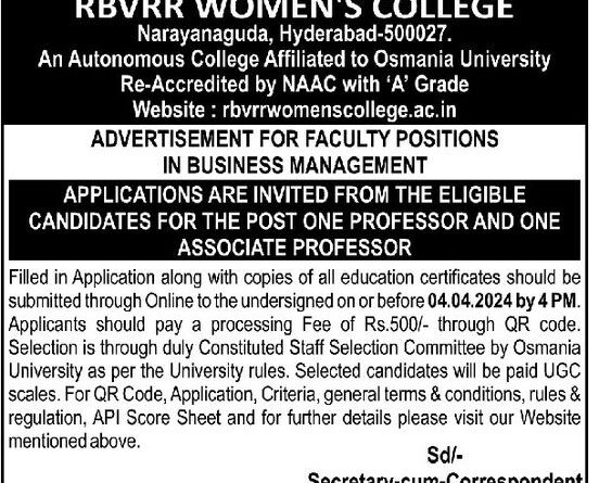 RBVRR Women's College Hyderabad