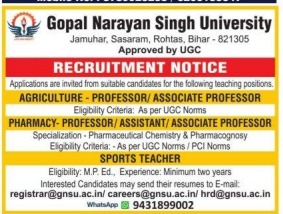 Gopal Narayan Singh University Bihar