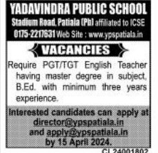 Yadavindra Public School Patiala