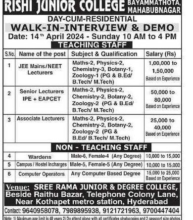 Rishi Junior College Mahabubnagar