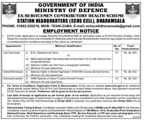 GOVERNMENT OF INDIA MINISTRY OF DEFENCE