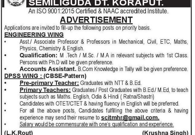 SCITM Group of Institutions Koraput