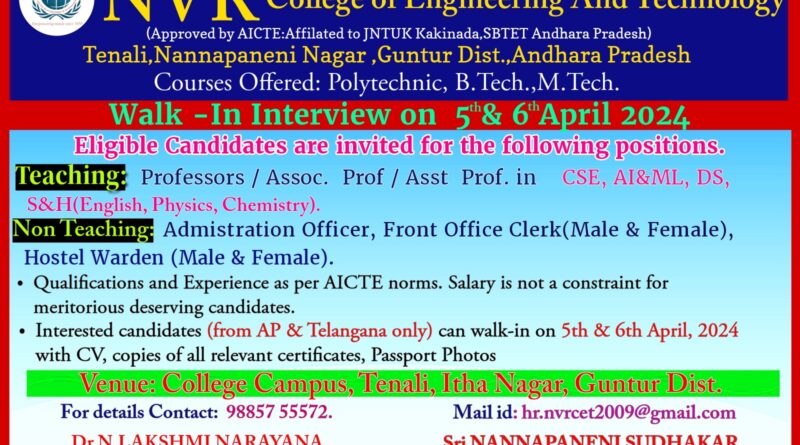 NVR College of Engineering And Technology