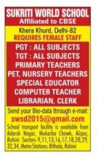 Sukriti World School Delhi