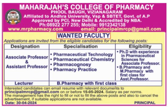 Maharajah's College of Pharmacy