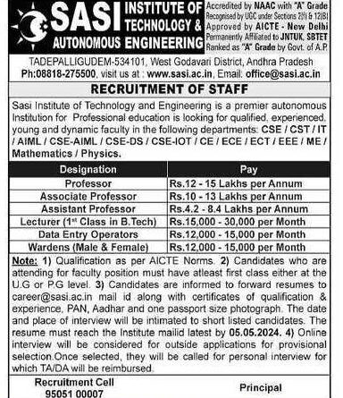 Sasi Institute of Technology and Engineering