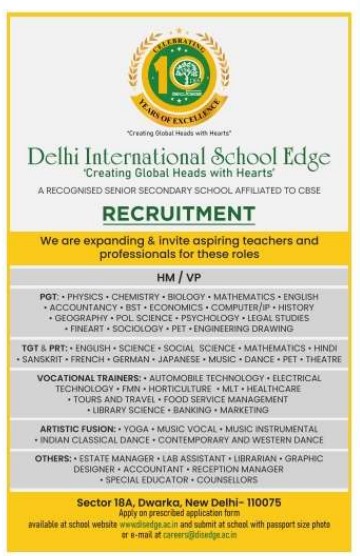 Delhi International School Edge Recruitment Facultytub