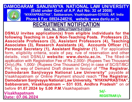 Damodaram Sanjivayya National Law University