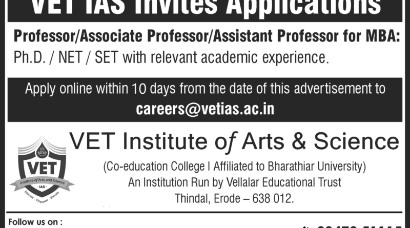VET Institute of Arts & Science