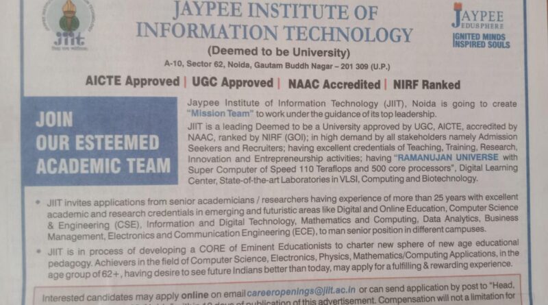 Jaypee Institute of Information Technology (JIIT)