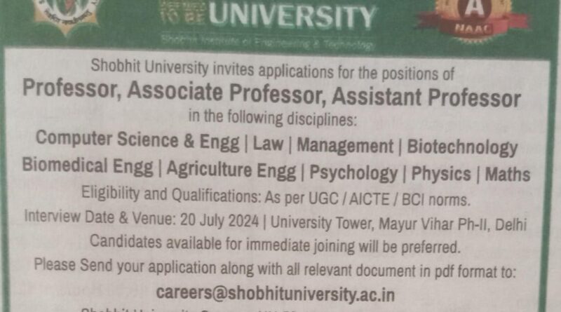 Shobhit University