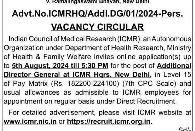 Indian Council of Medical Research (ICMR)